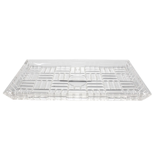 Imagem BANDEJA RETANGULAR PLATE EM VIDRO 3X34X18CM - ADELY CRYSTAL
