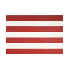 Imagem de LUGAR AMERICANO LISTRADO VERMELHO E BRANCO EM PVC 45X30CM - PARAMOUNT INDUSTRIA - Paramount Ind E Com De Plast Ltda
