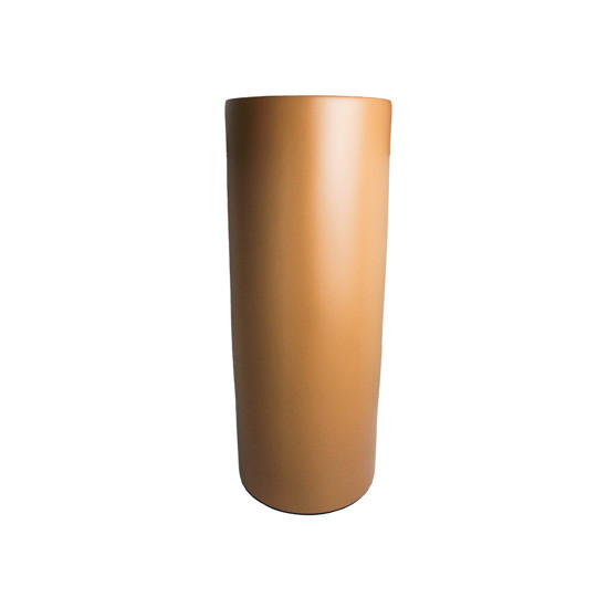 Imagem VASO DECORATIVO CILÍNDRICO EM CERÂMICA MOUSSE 58X23X23CM - CERÂMICA MAZZOTI