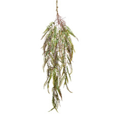 Imagem de PENDENTE DECORATIVO DE FOLHAS LAVANDA EM PLÁSTICO MOLDÁVEL 110X25CM - GRILLO - Grillo Ltda