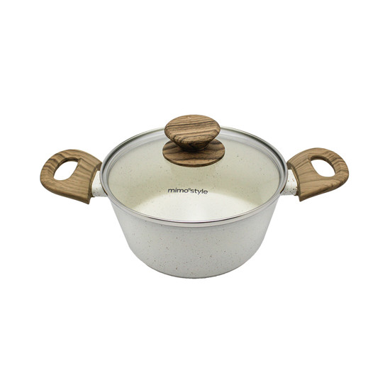 Imagem CONJUNTO 8 PANELAS MÁRMOL STYLE COOK COM REVESTIMENTO CERÂMICO - MIMO STYLE