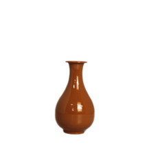Imagem de VASO DECORATIVO DE METAL TERRACOTA 18X9X9CM - LUCATTI - Lucatti Artes E Decoracoes Ltda