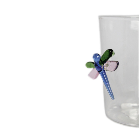 Imagem CANECA DE VIDRO BOROSSILICATO 320ML LIBELULA 9X11X8,5CM - RIBEIRO E PAVANI