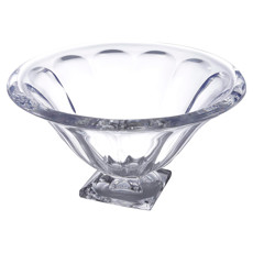 Imagem de CENTRO DE MESA PANEL DECORATIVO EM CRISTAL DE CHUMBO COM PÉ 20X37CM - WOLFF - Rojemac Impotacao E Exportacao Ltda