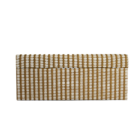 Imagem CAIXA DECORATIVA EM MDF REVESTIDO COR TERRACOTA 13X29X20CM - LUCATTI