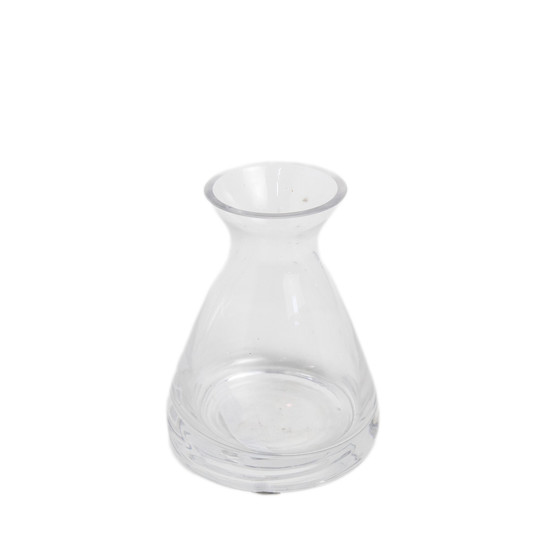 Imagem VASO DECORATIVO DE VIDRO TRANSPARENTE 13X10X10 CM - GRILLO 58297