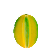 Imagem de CARAMBOLA DECORATIVA VERDE E AMARELA EM ISOPOR 10X7CM - GRILLO - Grillo Ltda