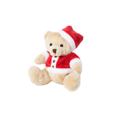 Imagem de URSO NATALINO DECORATIVO DE PELÚCIA 17X13X12 CM - GRILLO - Grillo Ltda