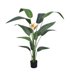 Imagem de PLANTA STRELITZIA TOQUE REAL VERDE COM FOLHAS EM PVC E POTE PLÁSTICO 150X100CM - GRILLO - Grillo Ltda
