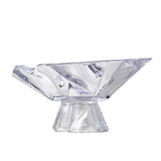 Imagem de CENTRO DE MESA EM VIDRO TRANSPARENTE 35X27X17 CM - GRILLO 59408 - Grillo Ltda
