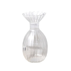 Imagem de VASO DECORATIVO DE VIDRO TRANSPARENTE 8X8X15 CM - GRILLO 58303 - Grillo Ltda