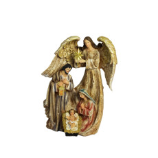 Imagem de SAGRADA FAMÍLIA DECORATIVA EM RESINA 30X22X12CM - ARTESANATOS IRACEMA - Artesanatos Iracema Ltda Me