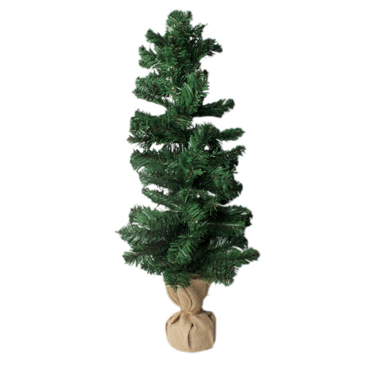 Imagem ÁRVORE NATALINA DECORATIVA VERDE EM PLÁSTICO 70X35X35 CM