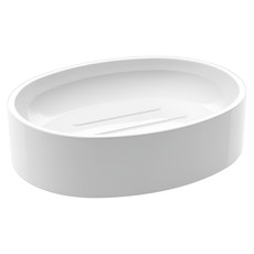Imagem de SABONETEIRA SPOOM EM POLIESTIRENO BRANCA 3X11X9CM - COZA - Brinox Metalurgica S  A