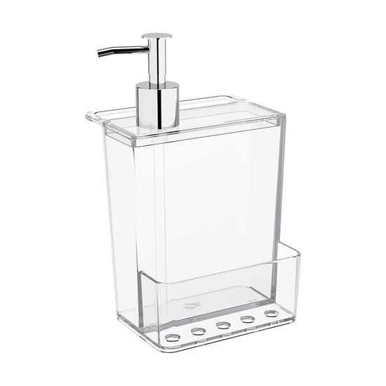 Imagem DISPENSER MULTI GLASS 600ML PARA DETERGENTE 21X11X11CM - COZA