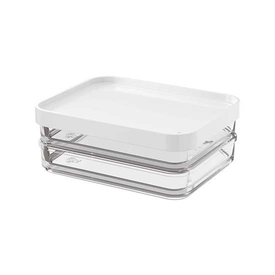 Imagem POTE CLEAR DUO COM TAMPA 560ML EM POLIESTIRENO 6X16,5X13CM - COZA