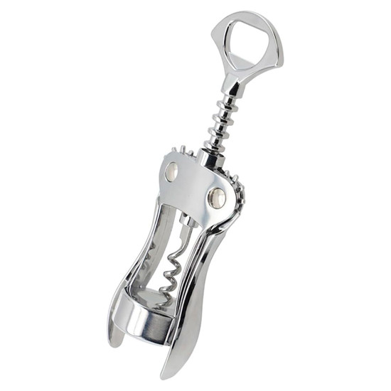 Imagem ABRIDOR E SACA-ROLHAS DE GARRAFAS EM AÇO INOX 3,5X18,5X6,5CM - BRINOX