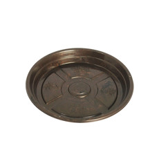 Imagem de PRATO PARA VASO DE PLANTAS EM POLIPROPILENO MARROM CAFÉ 2X12CM - ATACAPLAST - Atacaplast Comercio E Distribuidora Ltda