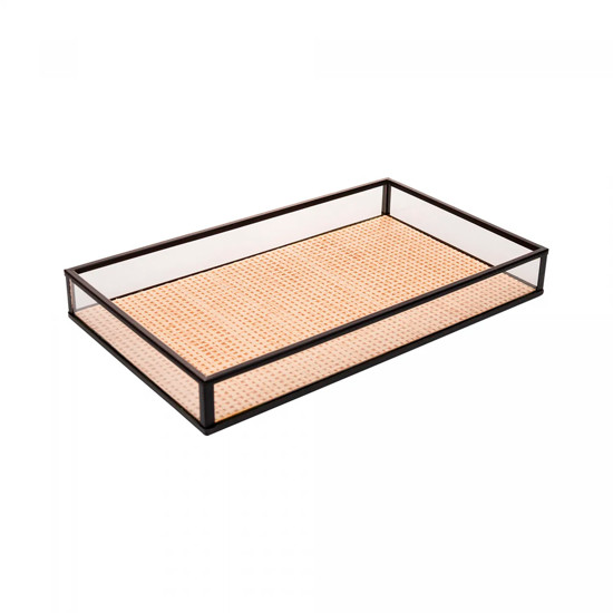 Imagem BANDEJA RETANGULAR DECORATIVA TOSCANA 3,5X20X10CM - WOLFF