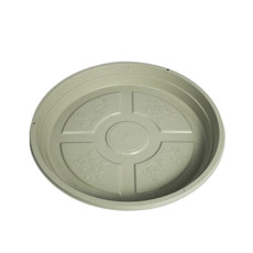 Imagem de PRATO PARA VASO DE PLANTAS EM POLIPROPILENO COR CINZA 4X31CM - ATACAPLAST - Atacaplast Comercio E Distribuidora Ltda