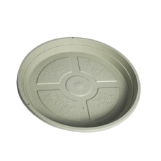 Imagem de PRATO PARA VASO DE PLANTAS EM POLIPROPILENO COR CINZA 3X26CM - ATACAPLAST - Atacaplast Comercio E Distribuidora Ltda
