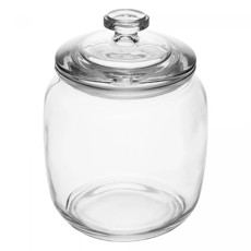 Imagem de POTE HERMÉTICO PURE 800ML EM VIDRO 14X11X11CM - LYOR - Coliseu Presentes Ltda