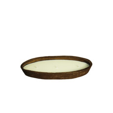 Imagem de VELA AROMÁTICA EM VASO OVAL DE MADEIRA 4X29X11CM - LILIAN GIFT DESIGN - Lilian Distribuidora Comercial Ltda