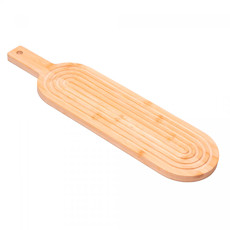 Imagem de TÁBUA OVAL DECORATIVA GREEK EM BAMBU 1,5X45X12CM - LYOR - Coliseu Presentes Ltda