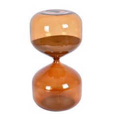 Imagem de AMPULHETA 30 MINUTOS DECORATIVA EM VIDRO COR AMBAR 22,5X11X11CM - GRILLO - Grillo Ltda