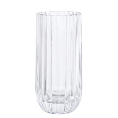Imagem de VASO DECORATIVO ESTRIADO EM VIDRO 23X10X10CM - GRILLO - Grillo Ltda