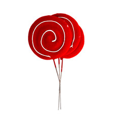 Imagem de ENFEITE NATALINO 3 PIRULITOS CANDY VERMELHO E BRANCO 15CM - TUUT - Yangzi Brasil Corporation S A 
