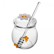 Imagem de MELEIRA COM PEGADOR SUN GARDEN 270ML VIDRO BOROSSILICATO 12X8X8CM - WOLFF - Rojemac Impotacao E Exportacao Ltda