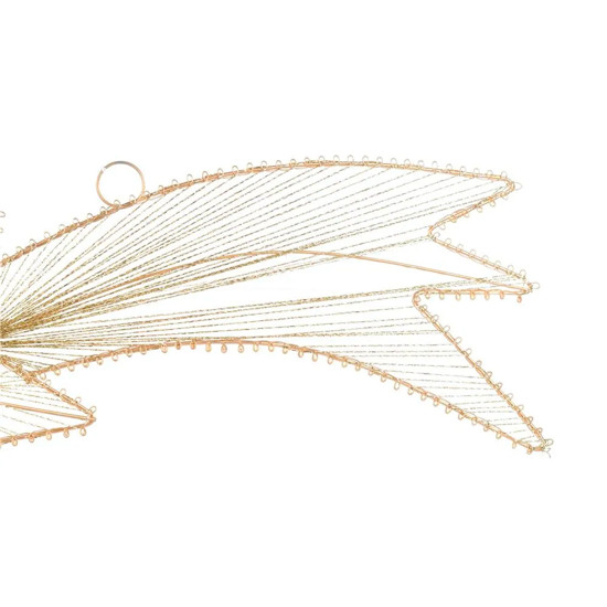 Imagem ESTRELA CADENTE DOURADA DECORATIVA EM METAL E POLIÉSTER 45CM - CROMUS