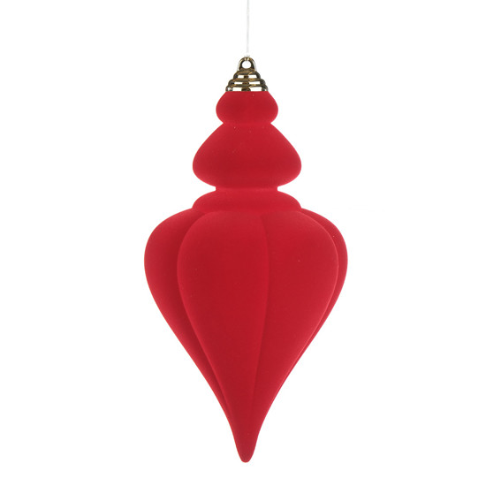 Imagem ENFEITE NATALINO PARA PENDURAR VERMELHO EM PLÁSTICO 25CM - CROMUS