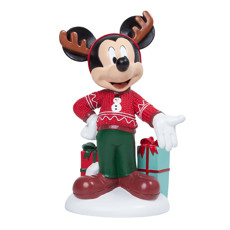 Imagem de MICKEY NATALINO SENTADO EM RESINA 34CM - CROMUS - Cromus Embalagens Ind E Com Ltda