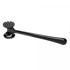 Imagem de MARTELO AMACIADOR DE CARNES CABO ANTIDERRAPANTE CHEF PRO PRETO LIGA DE ZINCO - WOLFF - Rojemac Impotacao E Exportacao Ltda