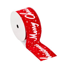 Imagem de FITA ARAMADA NATALINA MERRY CHRISTMAS 6,3CM X 9,14M - GRILLO - Grillo Ltda