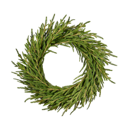 Imagem GUIRLANDA NATALINA DECORATIVA DE PINHEIRO VERDE EM PLÁSTICO 61CM - GRILLO