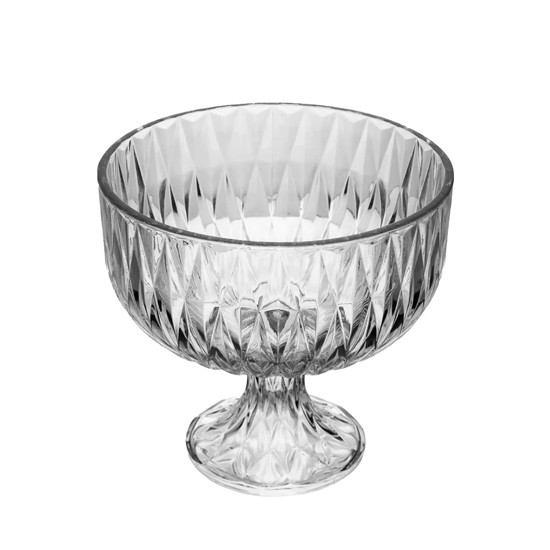 Imagem CENTRO DE MESA DIAMOND EM CRISTAL ECOLÓGICO COM PÉ 22X23CM - LYOR