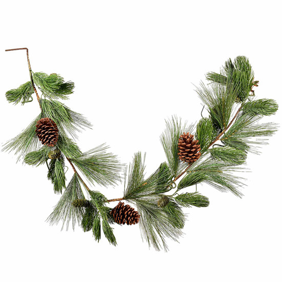 Imagem FESTÃO NATALINO DE PINHEIRO VERDE COM PINHAS 150CM - GRILLO