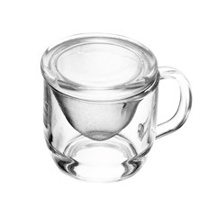 Imagem de CANECA COM INFUSOR E TAMPA 330ML EM VIDRO 9,4X11,8X8,6CM - LYOR - Coliseu Presentes Ltda