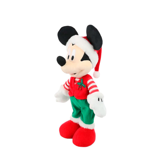 Imagem MICKEY NOEL COM GORRO DECORATIVO EM POLIÉSTER 36X21X14CM - CROMUS