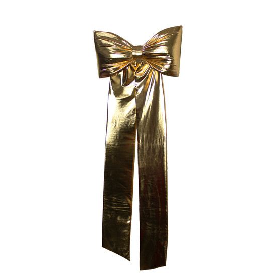 Imagem LAÇO PRONTO DOURADO METALIZADO CRISTAL 59X37X150CM - ATELLIÊ BELLAS FITTAS