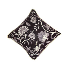 Imagem de ALMOFADA AVELUDADA ITALI UVA DETALHES BORDADOS 52X52CM EM POLIÉSTER - DECORTEXTIL - B H Turqueto Decoracoes Me