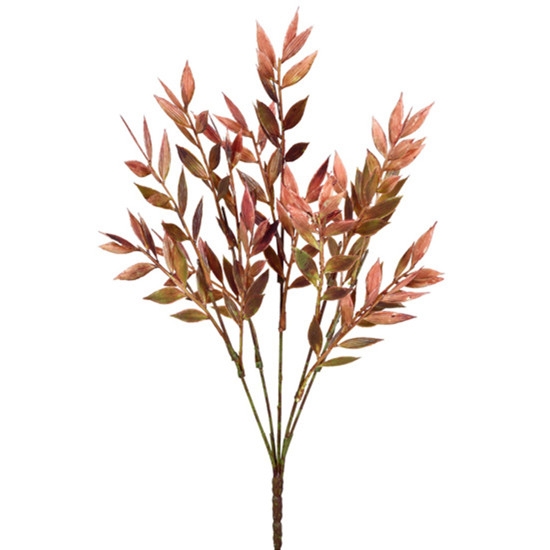 Imagem HASTE DE FOLHAS OUTONADAS DE PLÁSTICO 35X7CM - GRILLO