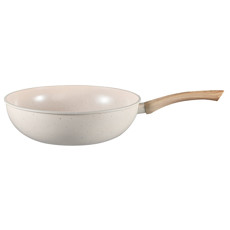 Imagem de FRIGIDEIRA WOK DE ALUMÍNIO DE INDUÇÃO VANILLA ANTIADERENTE COM CABO DE MADEIRA- TUUT - Yangzi Brasil Corporation S A 