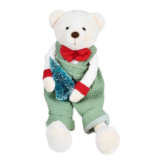 Imagem URSO DE PELÚCIA NATALINO DE POLIÉSTER - 26X9X7CM - GRILLO