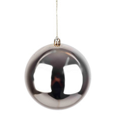 Imagem de BOLA NATALINA CHAMPAGNE METALIZADA DE PLÁSTICO 12CM - GRILLO - Grillo Ltda