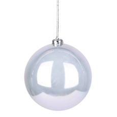 Imagem de BOLA NATALINA PEROLADA 15CM DE PLÁSTICO PÉROLA  - GRILLO - Grillo Ltda