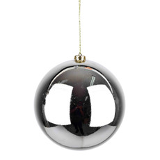 Imagem de BOLA NATALINA CHAMPAGNE METALIZADA DE PLÁSTICO 20CM - GRILLO - Grillo Ltda